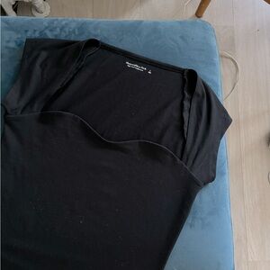 Abercrombie Sweetheart Neck Short Sleeved Bodysuit